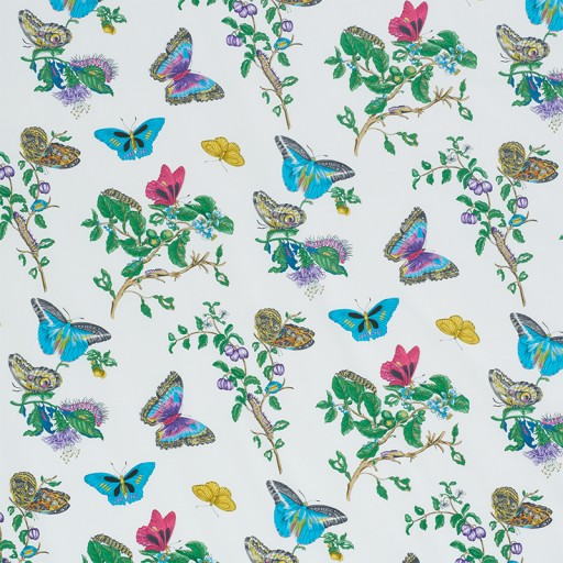 Ткань Schumacher fabric 178721/BAUDIN BUTTERFLY CHINTZ