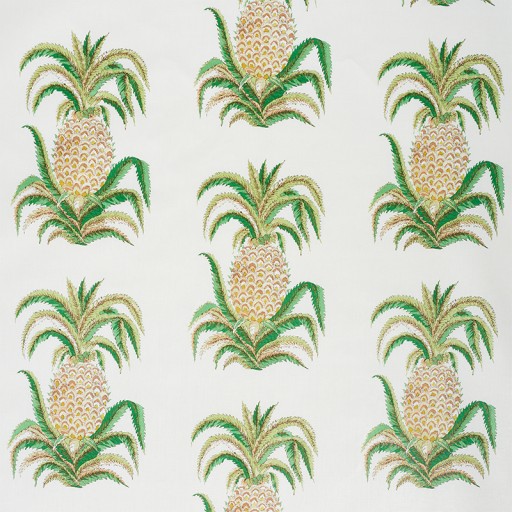 Ткань Schumacher fabric 178800/PINEAPPLES CHINTZ