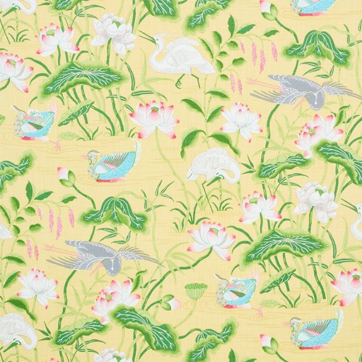 Ткань Schumacher fabric 179040/LOTUS GARDEN