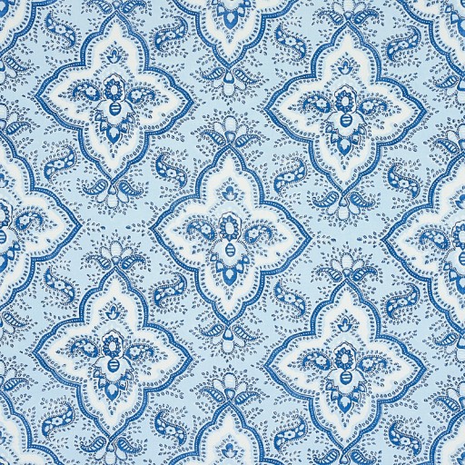 Ткань Schumacher fabric 179440/AMALIA MEDALLION HANDMADE PRINT