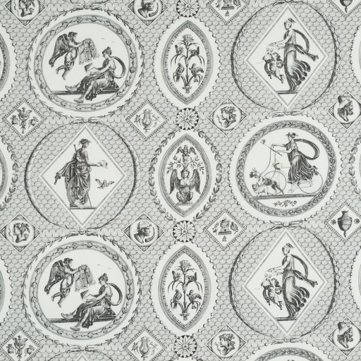 Ткань Schumacher fabric 179561/LES SCENES CONTEMPORAINES