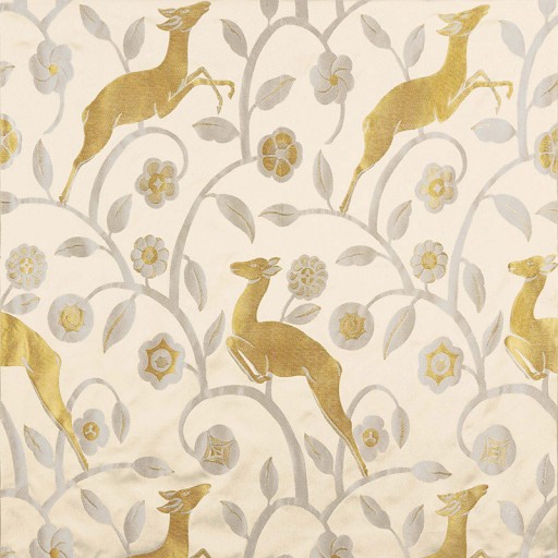 Ткань Schumacher fabric 68911/LES GAZELLES AU BOIS