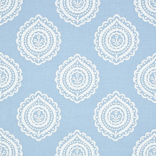 Ткань Schumacher fabric 70207/OLANA LINEN EMBROIDERY