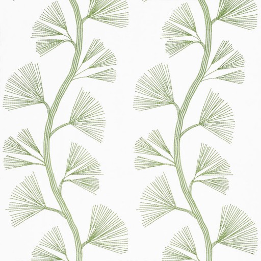 Ткань Schumacher fabric 73080/GINKGO EMBROIDERY