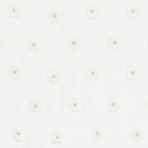 Ткань Schumacher fabric 75750/BUTTON FLOWER SHEER