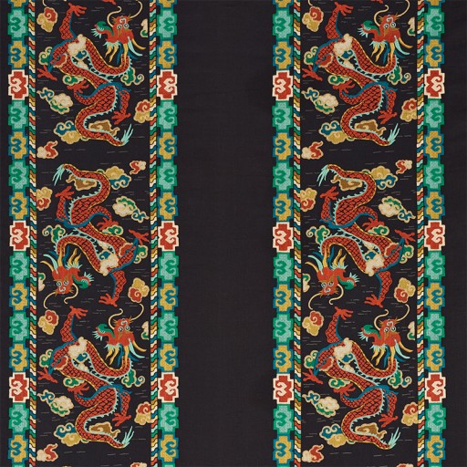 Ткань Schumacher fabric 78090/LOTAN DRAGON EMBROIDERY