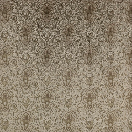 Ткань коричневого цвета с орнаментом F4202-02