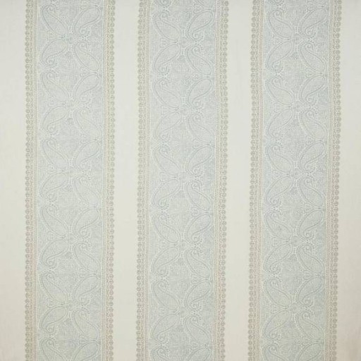 Ткань голубо-бежевого цвета в линию F4617-02