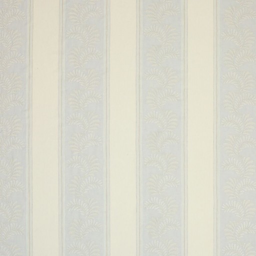 Ткань нежно-голубого цвета в линию с орнаментом F4603-02