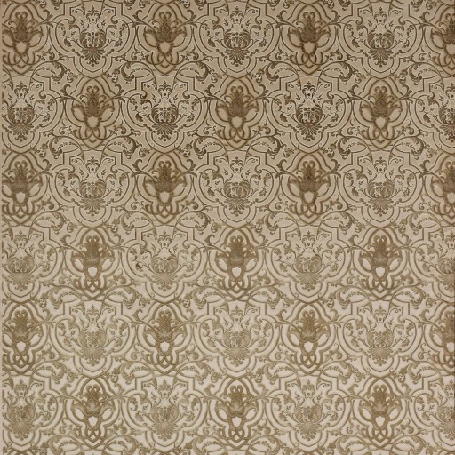 Ткань светло-коричневого цвета с орнаментом F4202-03