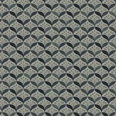 Ткань Fabricut fabric Calder Leaves-Indigo