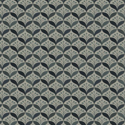 Ткань Fabricut fabric Calder Leaves-Indigo