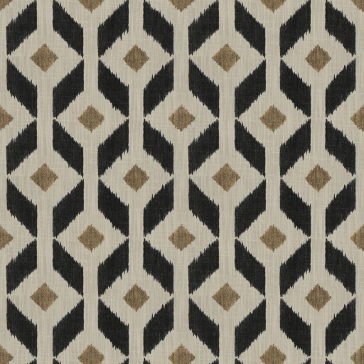 Ткань Fabricut fabric Kinetograph-Licorice