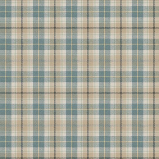 Ткань Fabricut fabric Twitch plaid Bluejay