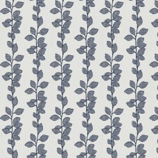 Ткань Fabricut fabric Rosseau Leaves-Navy