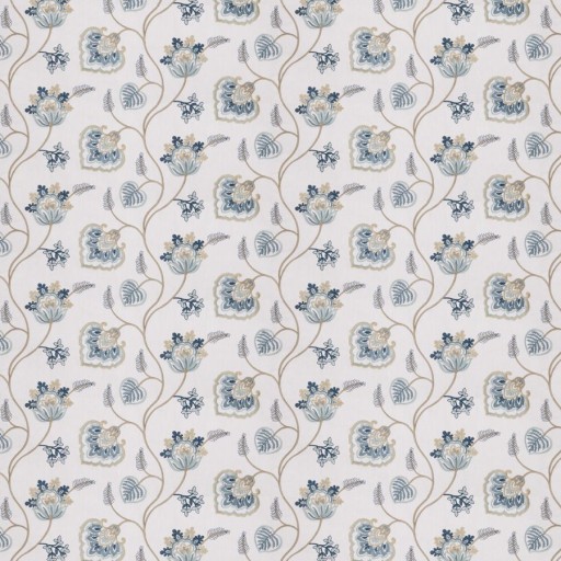 Ткань Fabricut fabric Tilt floral Marine