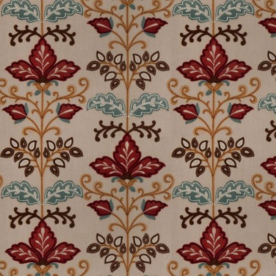 Ткань Fabricut fabric Lens floral Cabernet