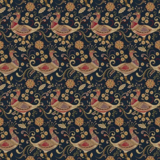 Ткань Fabricut fabric Aplomb peacock Navy
