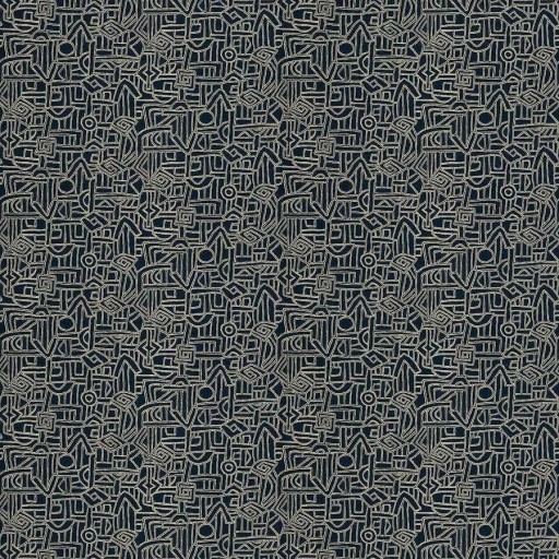 Ткань Fabricut fabric Hieroglyphics-Midnight