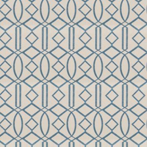 Ткань Fabricut fabric Egyptian lattice Ocean