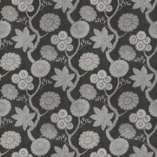 Ткань Fabricut fabric Script Floral Onyx