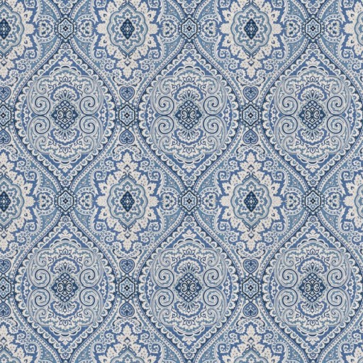 Ткань Fabricut fabric Pocket medallion Ocean blue