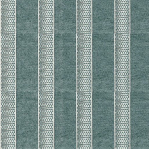 Ткань Trove stripe Teal Fabricut...