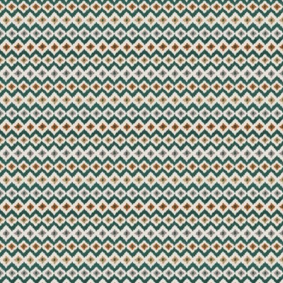 Ткань Fabricut fabric Monogram Peacock
