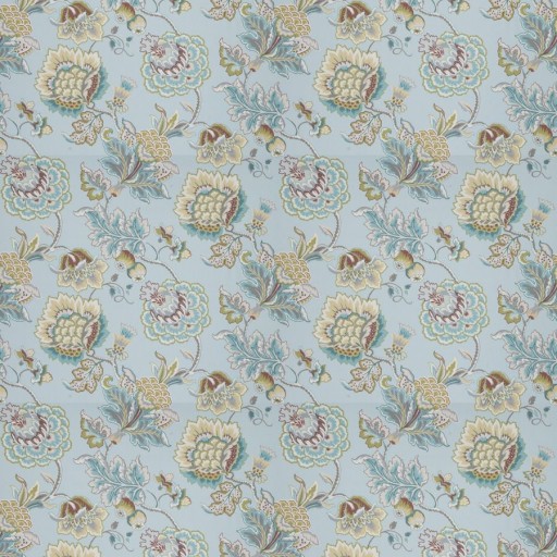 Ткань Fabricut fabric Ibsen floral Aqua