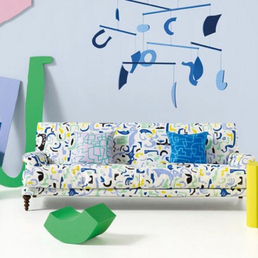 Ткань Kirkby Design fabric Jon Burgerman K5142-07