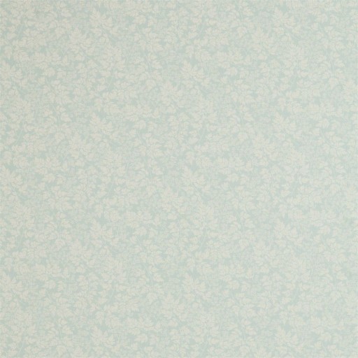 Ткань мятного цвета с листьями DHPU236462