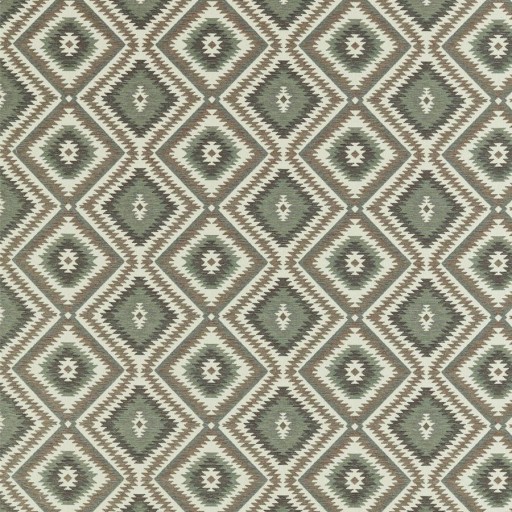 Ткань серо-зелёного цвета с ромбами DCAC236915