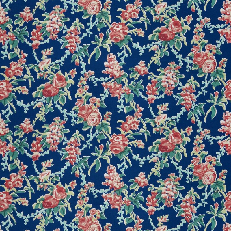 Ткань Stroheim fabric Chintz-Navy